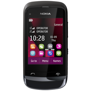 Telefono Movil Nokia C2-03 Dual Sim Negro Cromado